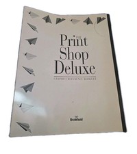 Vintage Broderbund The Print Shop Deluxe Graphics Reference Booklet PC Software