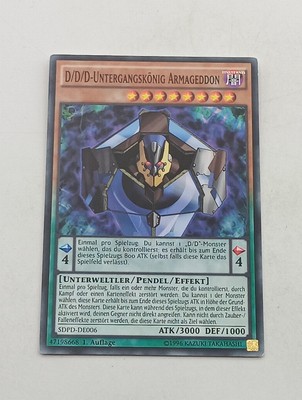 Yu-Gi-Oh Einzelkarte D/D/D-Untergangskönig Armageddon bespielt