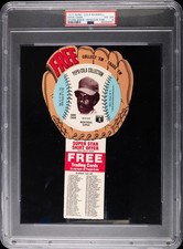 1977 PEPSI-COLA BB STARS DISCS WITH GLOVE TAB DAVE CASH PSA 4