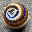 Handmade Marble Gold Lutz ( Corkscrew - Spiral ) 1 Inch +-  (S15) — photo 3