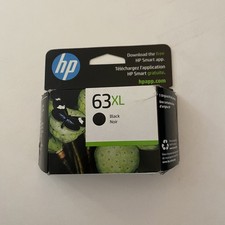 HP 63XL High Yield Black Ink Cartridge Genuine Original Sealed New Exp 02/25 EOM