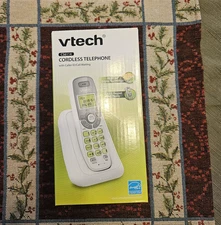 VTech CS6114 Cordless Telephone DECT 6.0 Caller ID Call Waiting White Phone