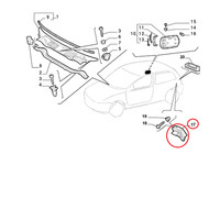 Luftansaugblende Original Fiat Punto 7734463
