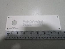 1999 Bayliner Capri 1950 Boat Dash Ignition Key Switch Panel 8.5" x 2.5"