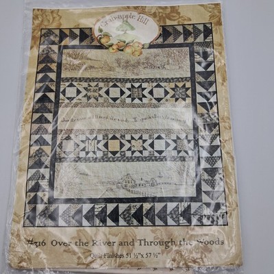 New Uncut OVER THE RIVER AND THROUGH THE WOODS Pattern by Crabapple Hill Studio