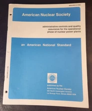 American Nuclear Society, Administrative Controls...ANSI/ANS-3.2-1994, PB/EX