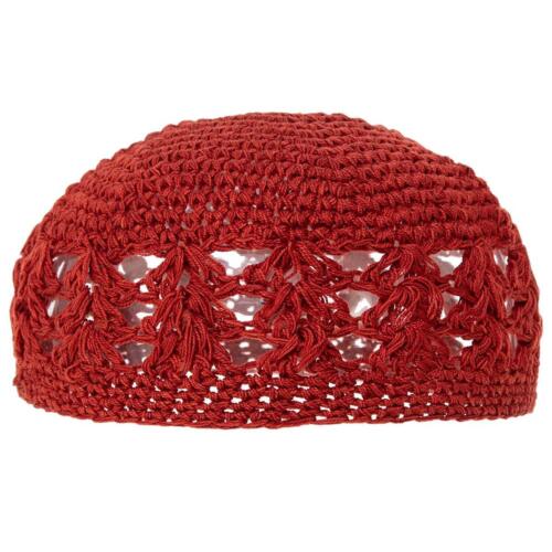 NEW - Burnt Orange Dual Weave Kufi - Prayer Cap - 1 Piece - Picture 3 of 4