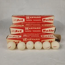 Vintage Ping Pong Harvard Table Tennis Jet Balls England With Original Box