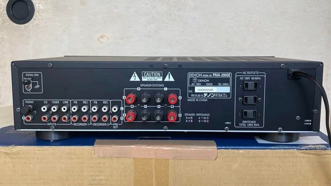 『DENON PMA-390SE』 Denon PMA-390SE Integrated Amplifier Black Good Condition