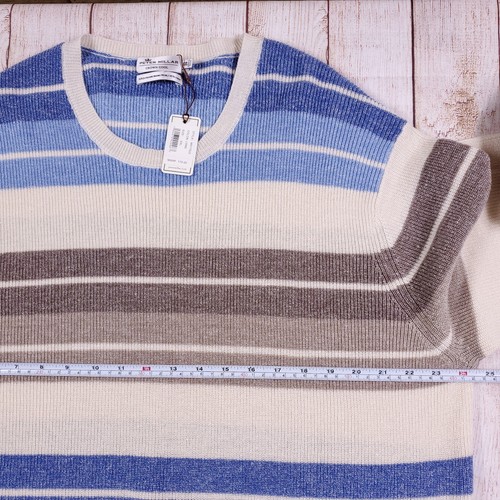 NWT $175 Peter Millar Crown Cool Merino Wool/Linen Crew Neck Sweater XXL - Picture 8 of 11
