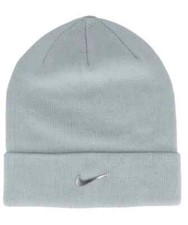 Nike Kid's Grey Peak Logo Unisex Beanie HF6631-077 - NWT