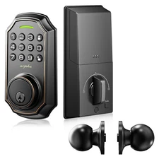ARPHA Keyless Door Lock Keypad Door Lock ＆ Handle Bluetooth App Keypad Deadbolt