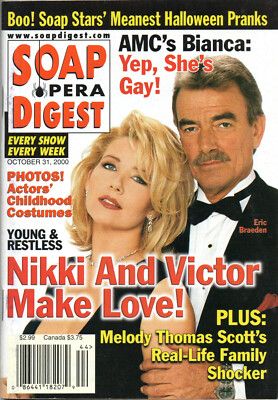 Soap Opera Digest October 31 2000 Melody Thomas Scott Eric Braeden Galen Gering