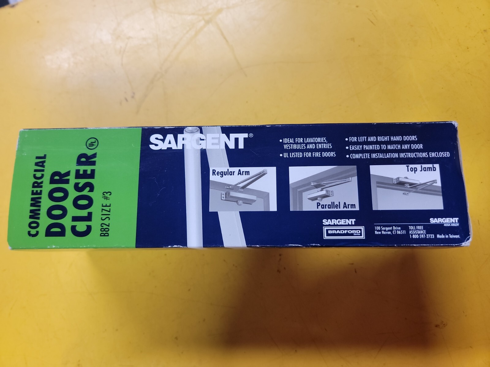 Bradford Sargent Commercial Door Closer B82 Size3 eBay