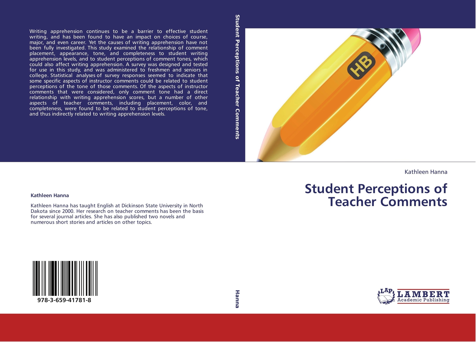 Thumbnail - Student Perceptions Of Teacher Comments Kathleen Hanna Taschenbuch