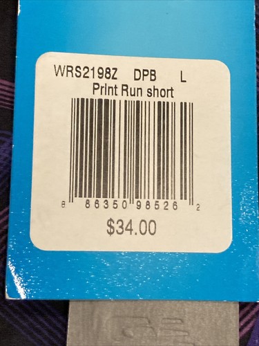 Pantaloncini corti donna rosa viola stampati New Balance $34 misura grande 32 nuovi con etichette - Foto 2 di 12