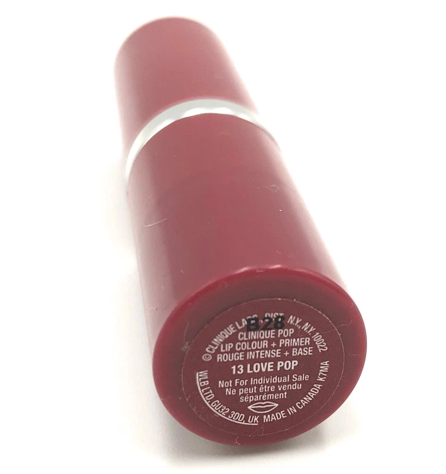 ¡Nuevo! Color de labios Clinique Pop + lápiz labial Primer tamaño completo ~ 13 Love POP Foto 2 de 4