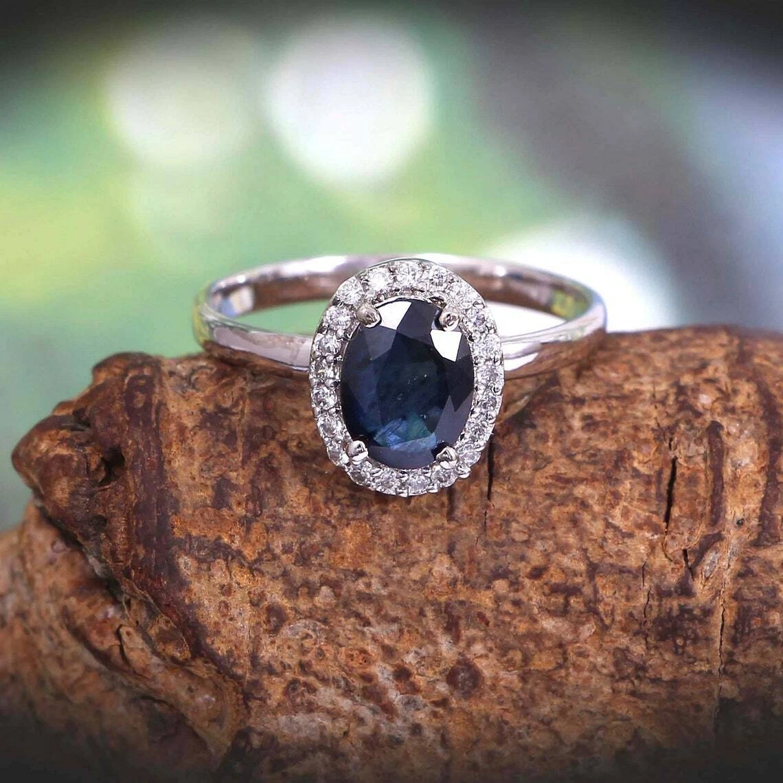 Minimalist cheap sapphire ring