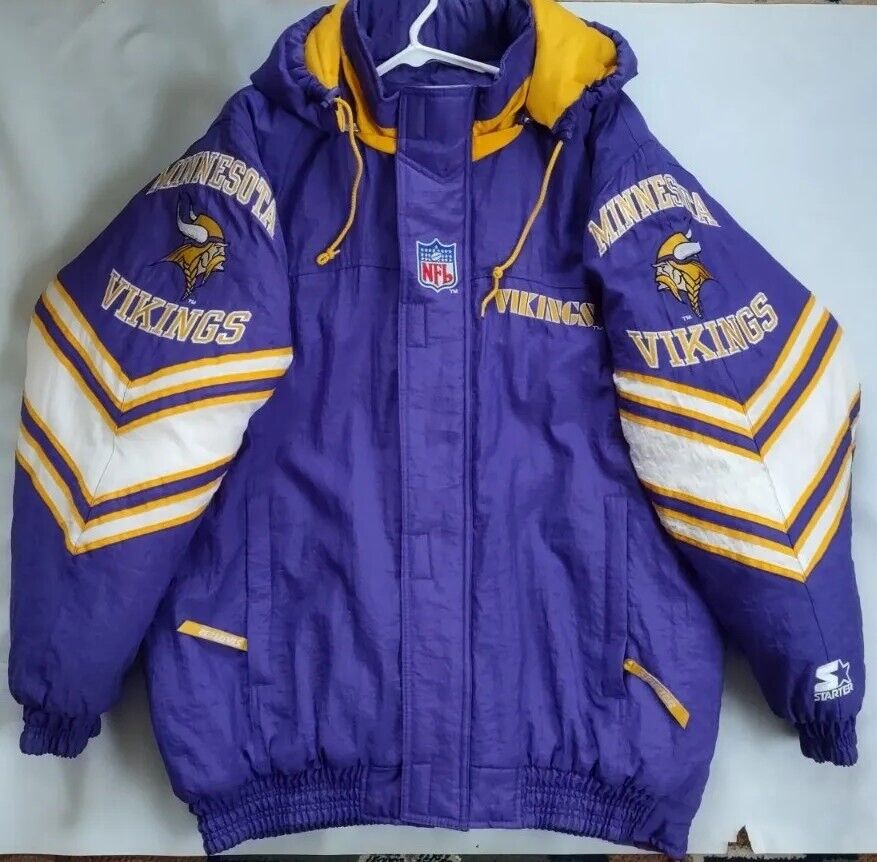 VTG STARTER PRO LINE MINNESOTA VIKINGS FULL ZIPP WITH HOOD VTG STARTER PRO LINE MINNESOTA VIKINGS FULL ZIPP WITH HOOD
