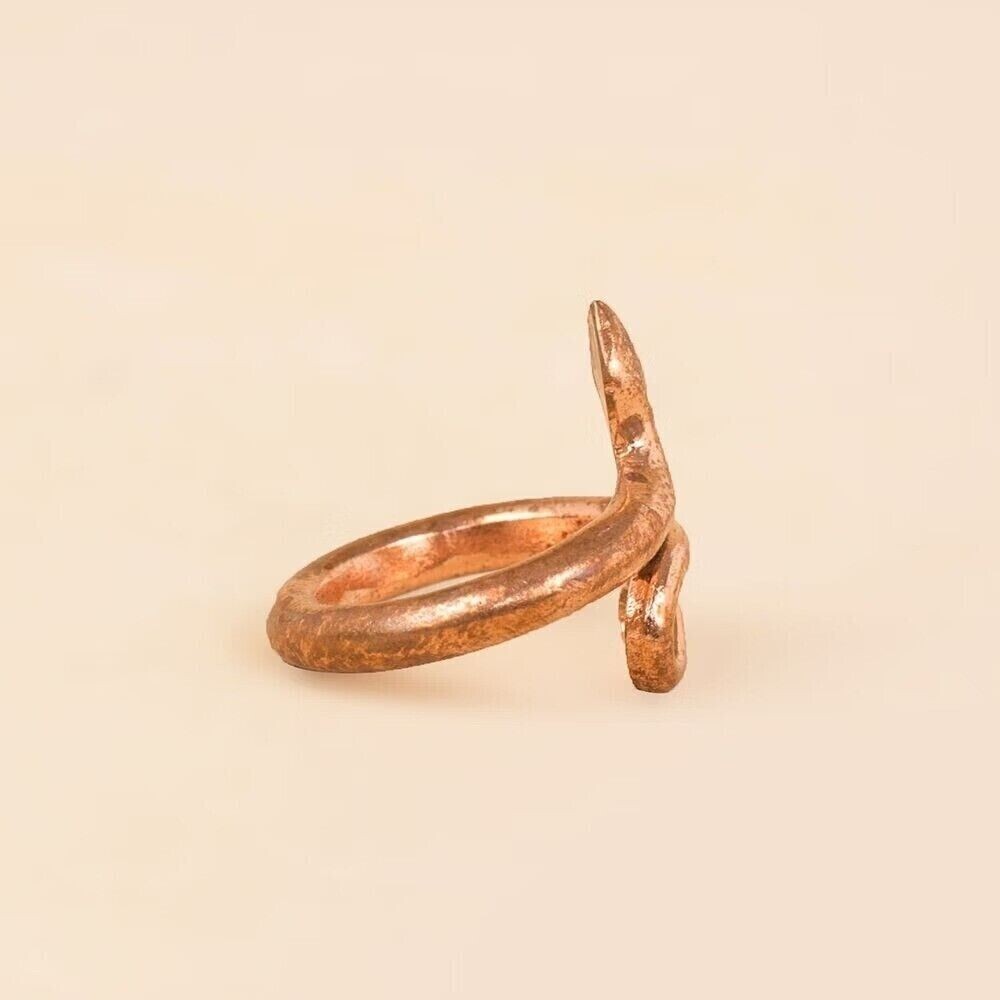 Copper Isha Snake Ring Silver Isha Life Consecrated Copper Ring