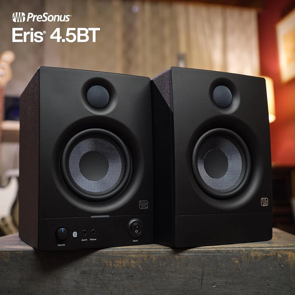 Presonus Eris 4.5BT Aktive Bluetooth Studio Monitor-Boxen 2nd Gen + Klinkenkabel - Bild 4 von 4
