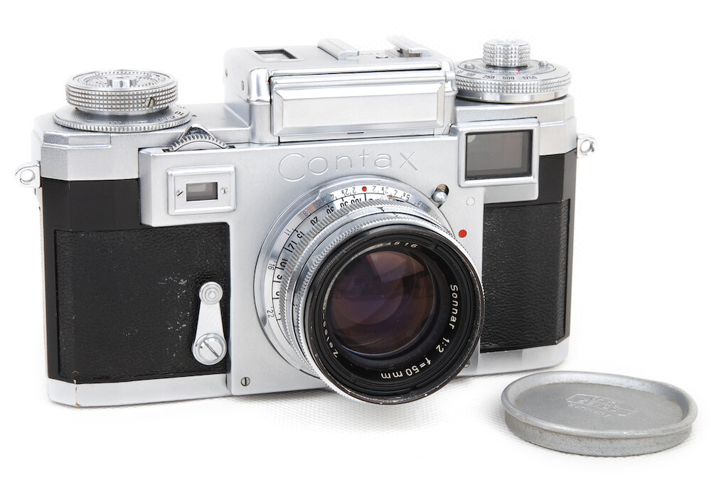 Ex+ Zeiss Ikon Contax III Silver Camera Body +Sonnar 50mm f