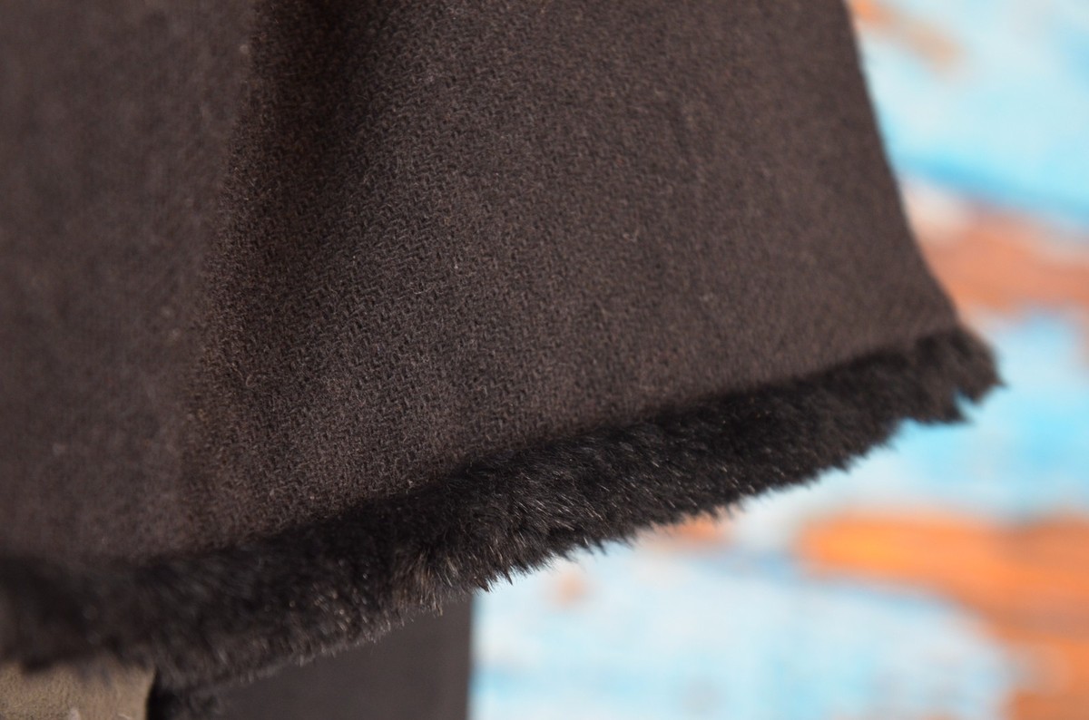 Lippincott Women's Scarf Luxurious Stunning Fur Lined Suede Double Sided View 5