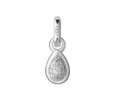 LONDON SILBER APRIL DIAMANT TROPFEN GEBURTSSTEIN CHARM NEU MIT ETIKETT