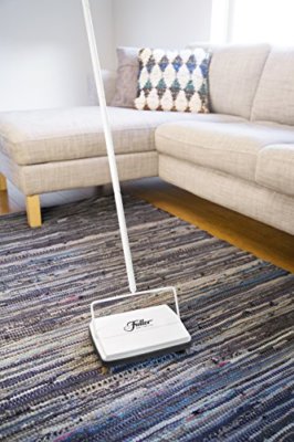 Fuller Brush Electrostatic Carpet & Floor Sweeper 9'' Cleaning Path Bright White