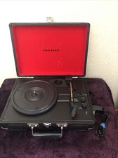 Crosley Cruiser Turntable Vinyl Record Player Bluetooth Headphone Aux Portable