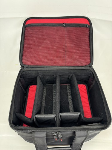 Pelican Soft Camera Rolling Bag Black Luggage Travel Telescoping Handle 16x17x11 - Picture 4 of 13