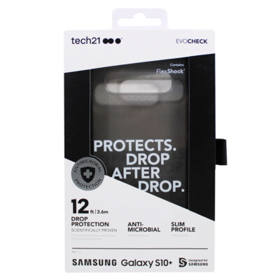 Tech21 Evo Check Rugged Case For Samsung Galaxy S10 Plus - Smokey / Black