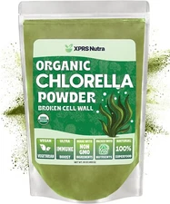 ORGANIC CHLORELLA POWDER Broken Cell Wall Chlorophyll Immune Support Cell Health