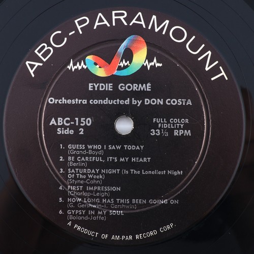 Eydie Gormé - Self Titled - 1957 Jazz Mono LP ABC-Paramount – ABC-150 - Picture 12 of 20