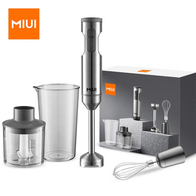 1000W Tauchmixer - 4-in-1 Edelstahl Küchenmaschine mit Becherglas & Schneebesen