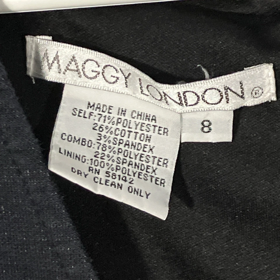 Maggy London Faux Leather Mini Dress Size 8 Foto 3 de 4