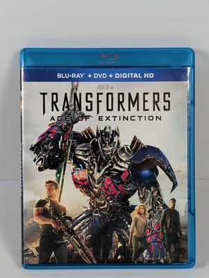 Transformers: Age of Extinction (2014) Combo Blu-Ray Mark Wahlberg Free Shipping