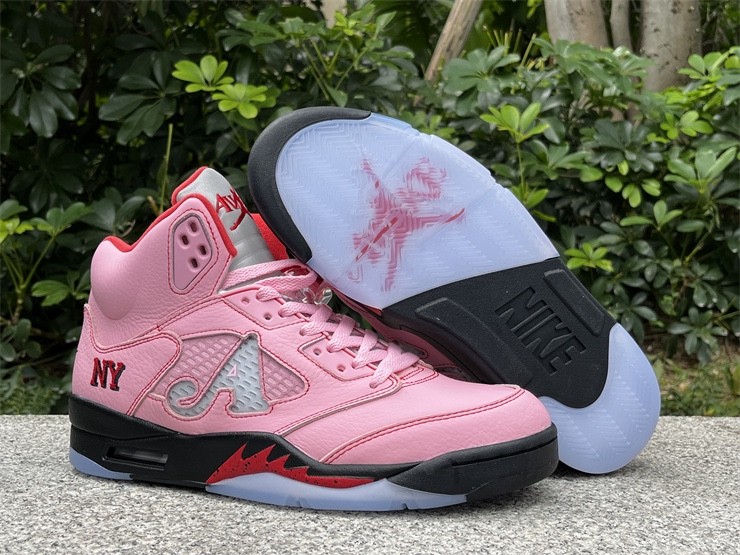 Size 13 - Awake NY x Air Jordan 5 Retro Boro - Arctic Pink for