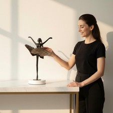Ballerina Celestial Statue Vintage  Design Ballet Girl Decoration Fine