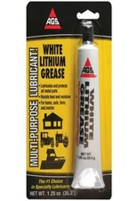 AGS Company White Lithium Grease 1.25 oz. Tube, Multi-Purpose Lubricant, Long...