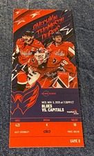 Boleto de juego Alexander Ovechkin 900 gol 11/5/25 Capitals Blues 900 Gretzky