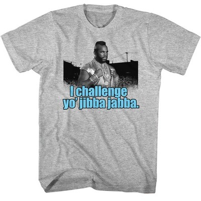 Mr. T Jibba Jabba 2 T-Shirt Kurzarm Heather Grau Herren Crew Neck