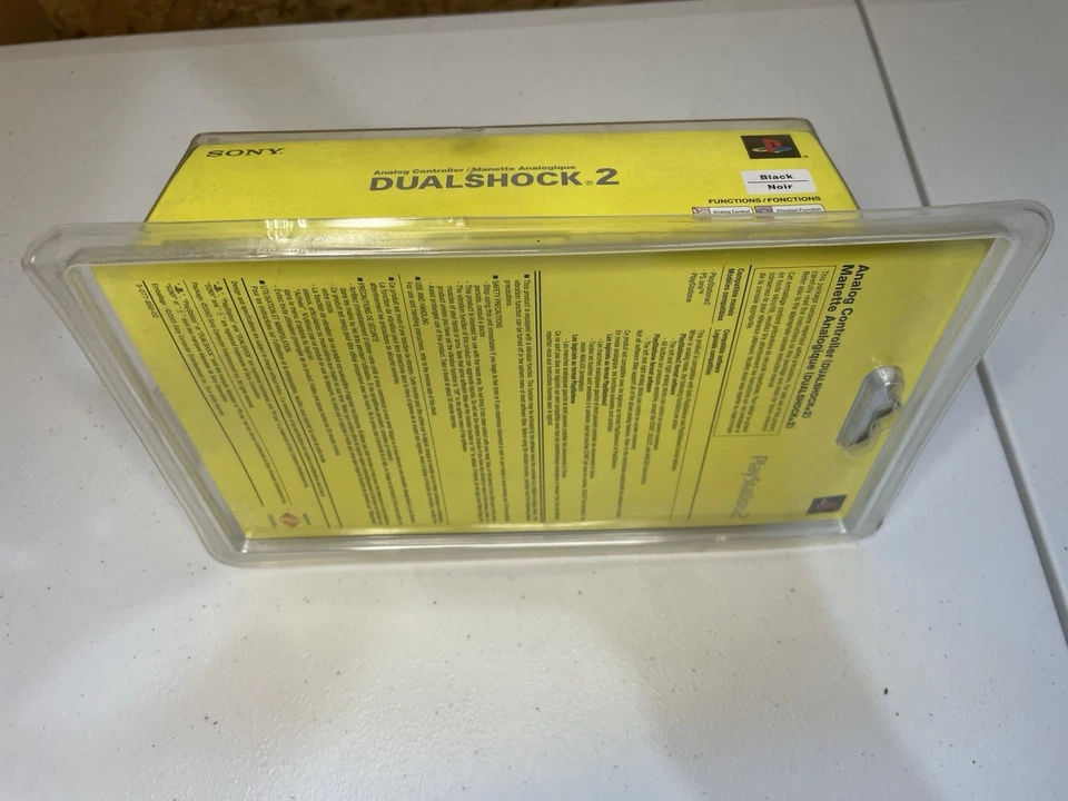 Mando Sony PlayStation 2 PS1 DualShock 2, Negro, Nuevo Precintado Nuevo en Caja Foto 4 de 4