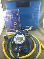 NEW DIGITAL SINGLE MANIFOLD &  TEMPERATURE  GAUGE SET VDG-S1 SIGHT GLASS