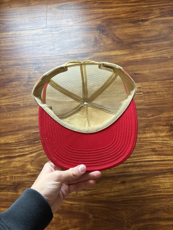 Винтажная бейсболка 80-х NASCAR с 3 полосками сетчатая бейсболка Earnhardt Wallace Bodine  - Изображение 4 из 4