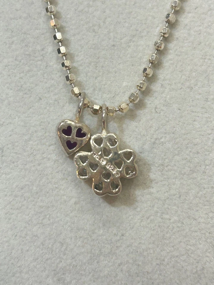 RARO Folli Follie Corazón Collar Colgante Mujer Moda Auténtico Excelente Foto 4 de 4