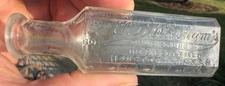 W.B. Washam Drug Store Liberty Ave. Houston Texas TX Medicine Druggist Bottle