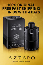Azzaro The Most Wanted 3.3 oz.Eau de Parfum Intense Spray for Men Sealed Box