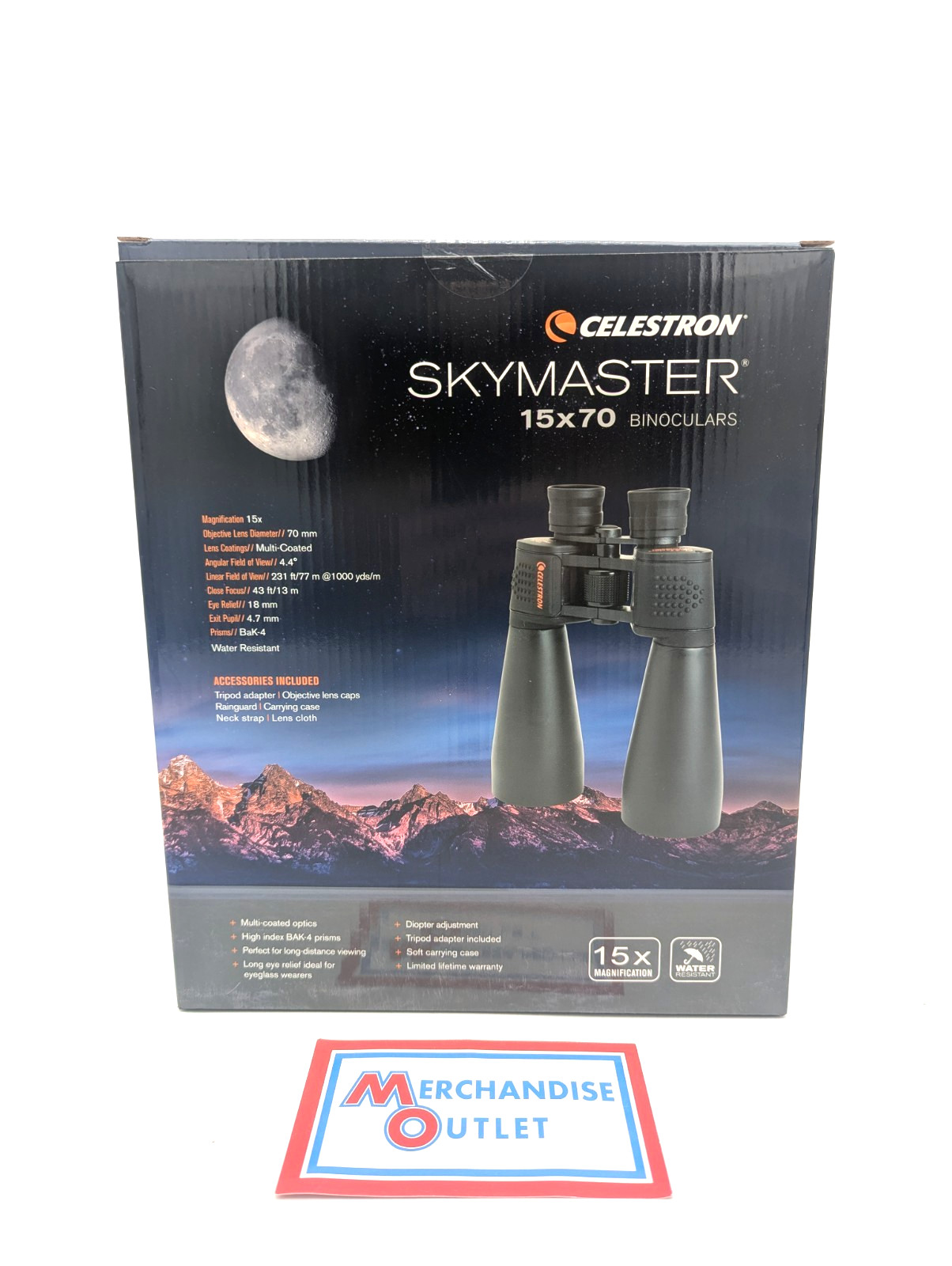 Celestron SkyMaster 15x70mm Binocular - Black