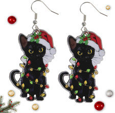 Christmas Earrings, Christmas Accessories For Women - Holiday Drop Earrings - Ji